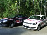 Volkswagen Polo - белый, черный